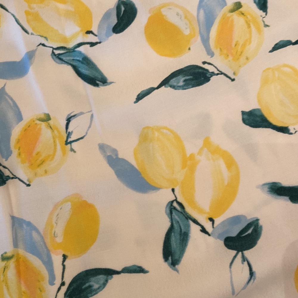 Joules | White Tank Top with Yellow Lemon Print | US Size 16 - Picture 3 of 5